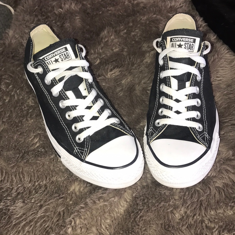 Black low top All star Converse